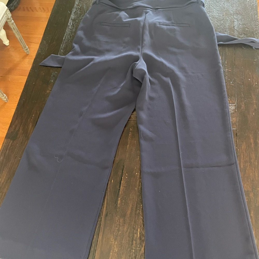 Navy Blue Crepe Trousers by Boden - Picture 5 of 5